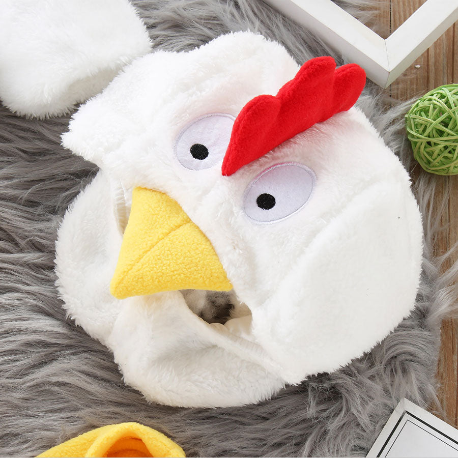 Baby Chicken Chick Costume for Boys Girls Infant Fleece Rompers