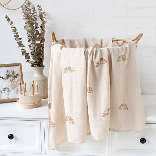 Bamboo Muslin Cotton Baby Blankets Newborn Infant | Bamboo Muslin