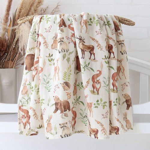 Bamboo Muslin Cotton Baby Blankets Newborn Infant | Bamboo Muslin