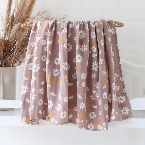 Bamboo Muslin Cotton Baby Blankets Newborn Infant | Bamboo Muslin