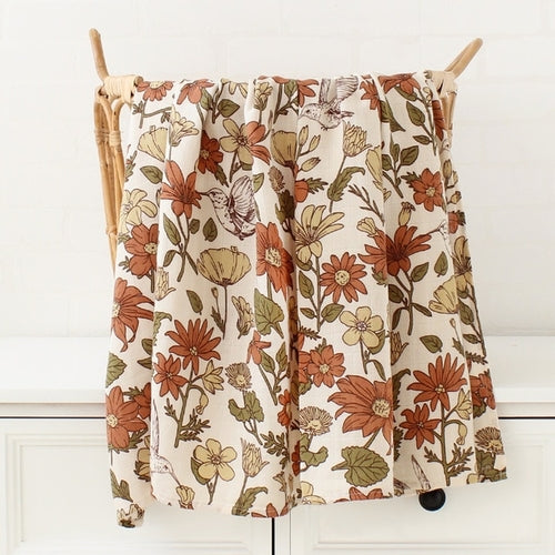 Bamboo Muslin Cotton Baby Blankets Newborn Infant | Bamboo Muslin