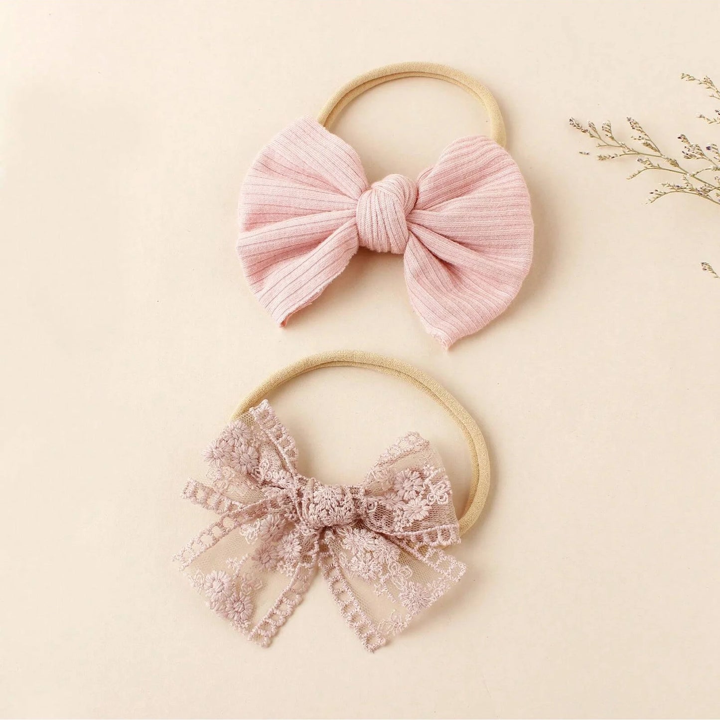 5 pcs different flower shaped baby headbands sweet and lovely floral