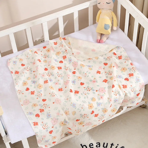 Double Layer Muslin Baby Blanket Newborn Receive Blanket Cotton
