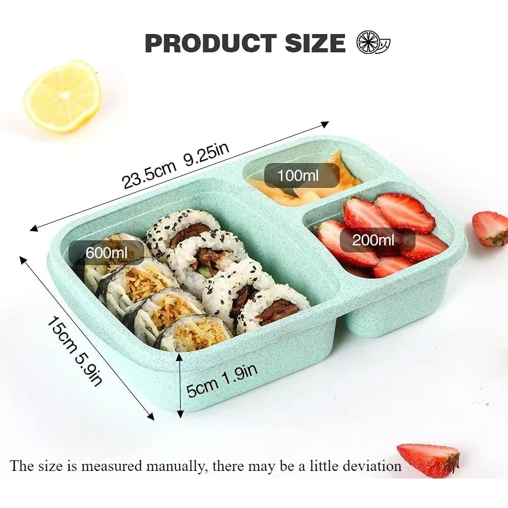 1 Bento Box Lunch Box for Kids and Adults Reusable Food Storage