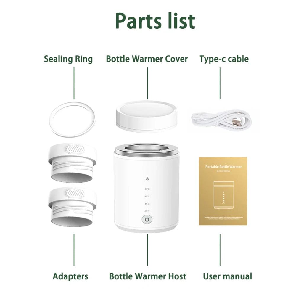N1 Baby Bottle Warmer All-In-One USB Rechargeable Heater Portable