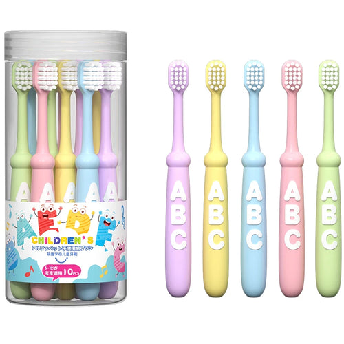 4/10 pcs Children's soft bristled toothbrush, cleaning and protecting
