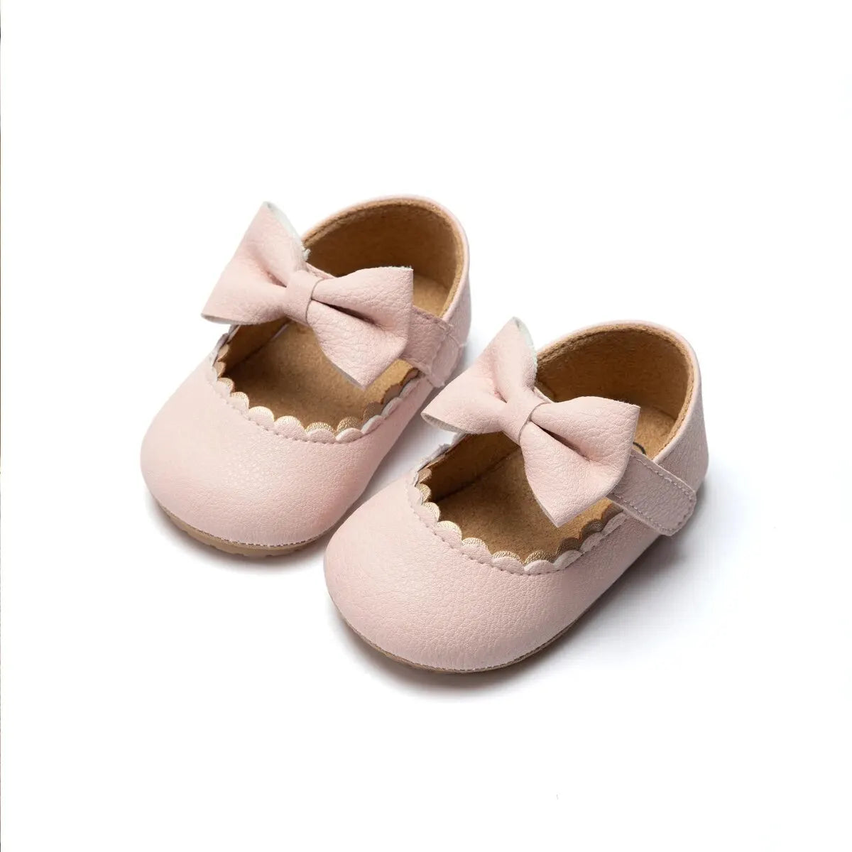 Meckior 2024 New Baby Girls Shoes Bowknot Party Dress First Walker