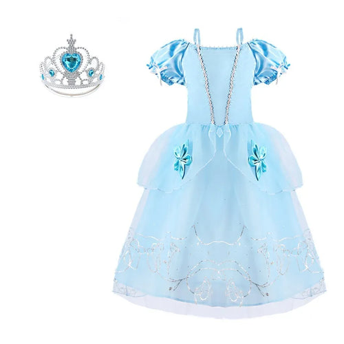 Rapunzel Dress for Girls Cinderella Belle Dress Up Fantasy Children