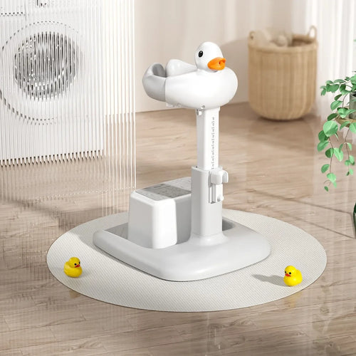 Portable Non-slip Duck Shaped Baby Bath Racks Shower Helper Handle