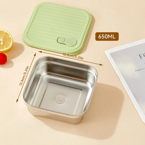 WORTHBUY Portable 304 Stainless Steel Lunch Box For Kids Students