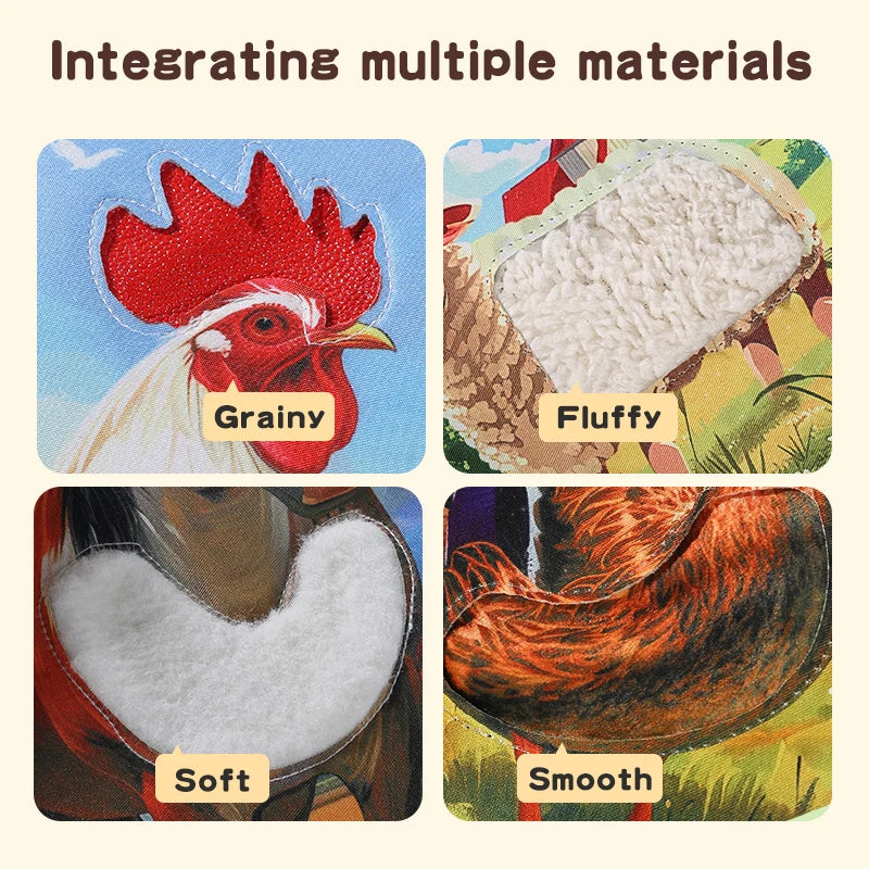 Montessori Baby Book Toy Early Education Soft Cloth Book Early