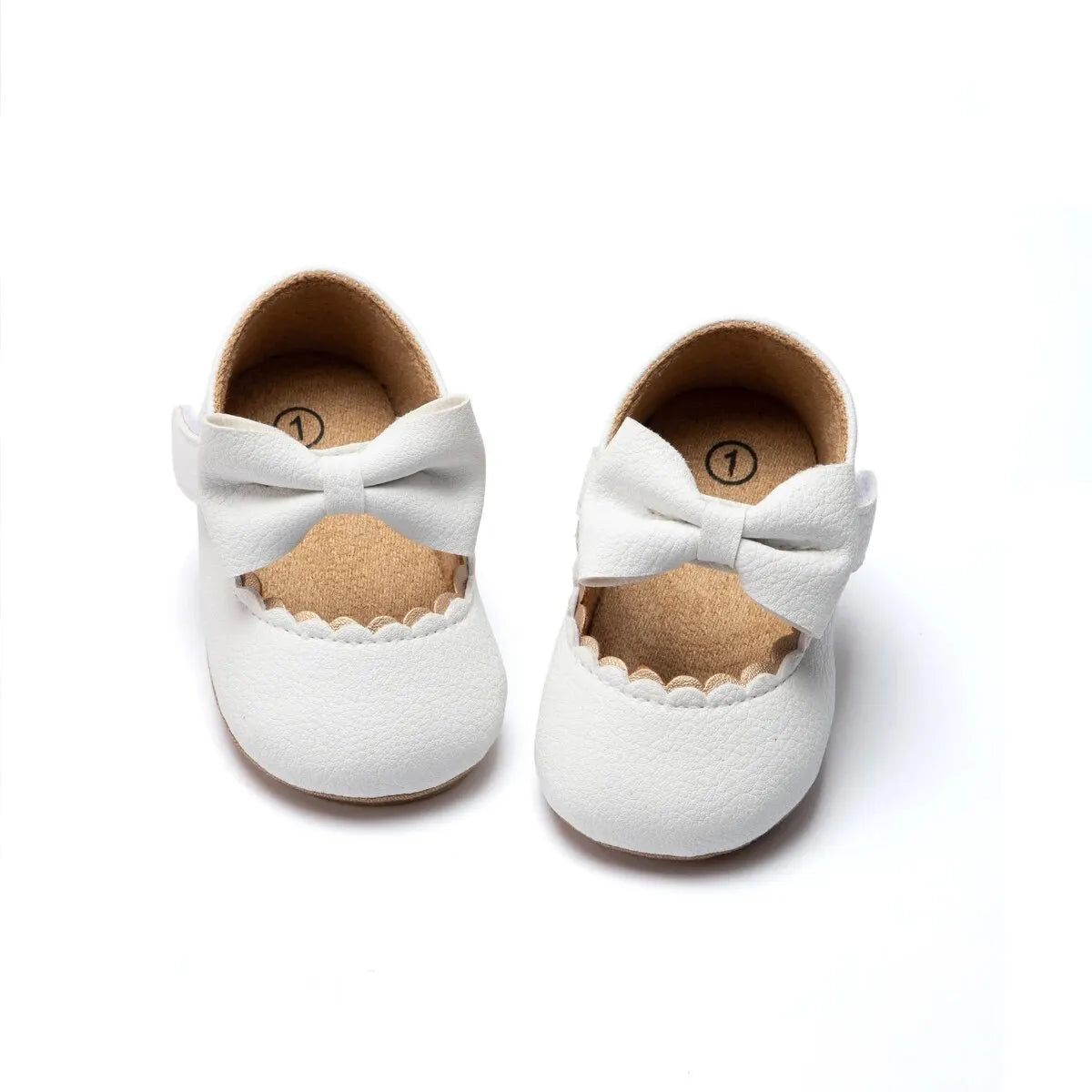 Meckior 2024 New Baby Girls Shoes Bowknot Party Dress First Walker
