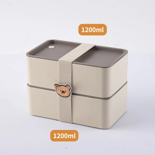 WORTHBUY Plastic Lunch Box Picnic Portable Sealed Bento Boxes With
