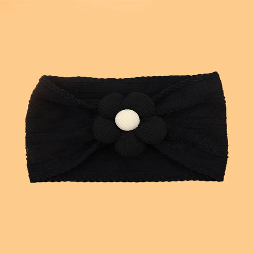 New Flower Nylon Girl Hairband Elastic Soft Baby Headband for Children