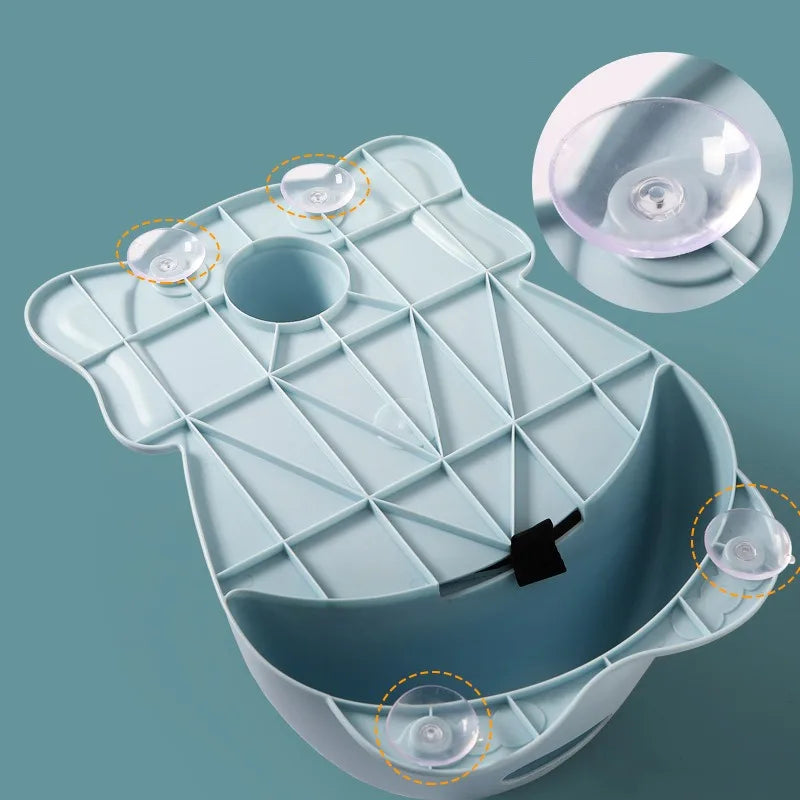 Baby Bath Seat Can Sit/Lie Down Newborn Non-slip Round Bathtub Seat