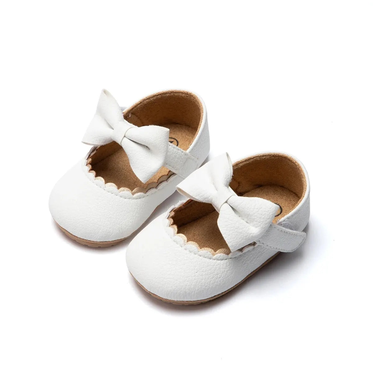 Meckior 2024 New Baby Girls Shoes Bowknot Party Dress First Walker