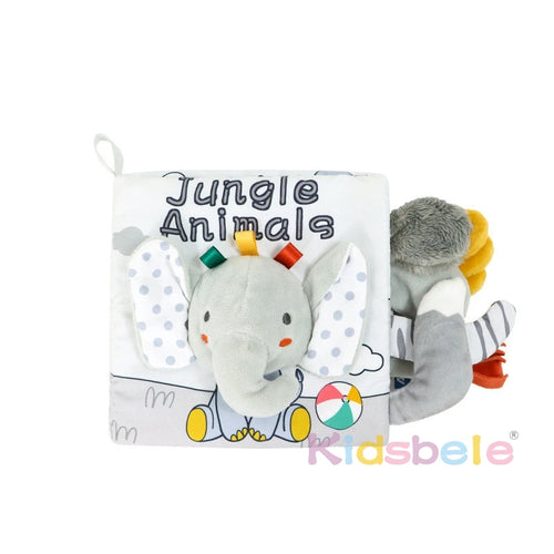 Infant Book Toy Crinkle Soft Cloth Baby Books Touch and Feel Sensory