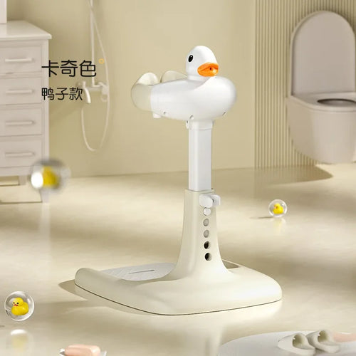 Portable Non-slip Duck Shaped Baby Bath Racks Shower Helper Handle