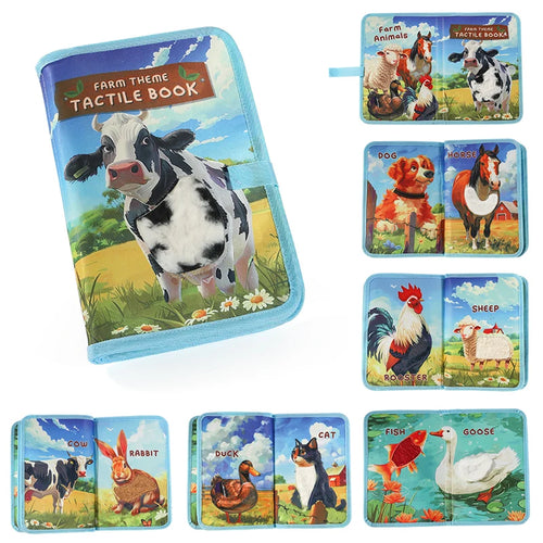 Montessori Baby Book Toy Early Education Soft Cloth Book Early