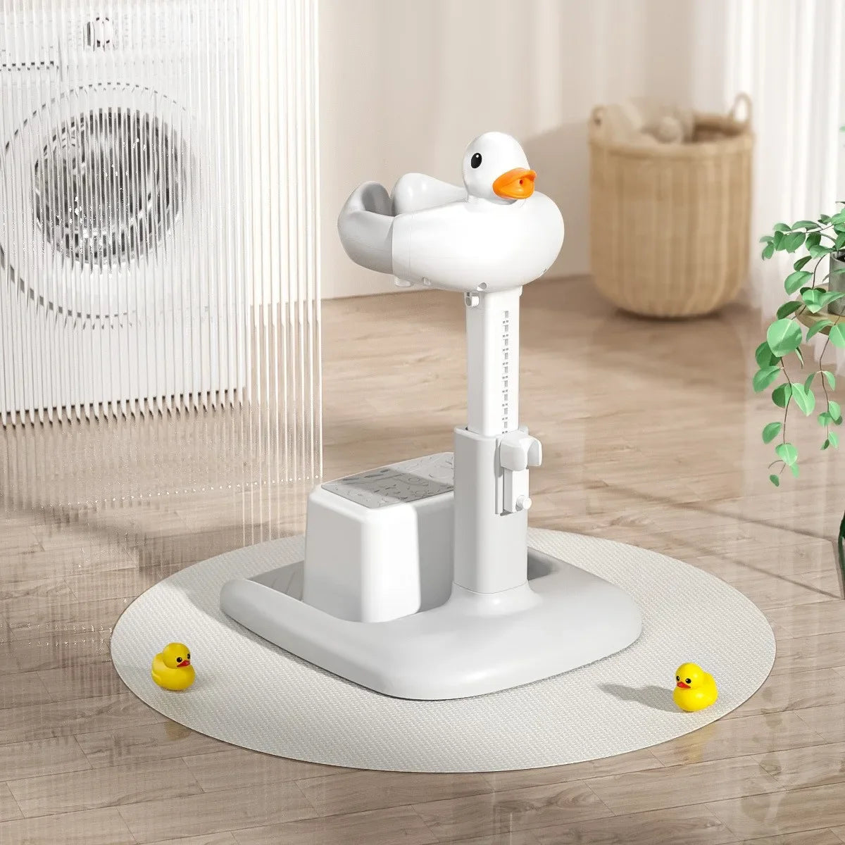Portable Non-slip Duck Shaped Baby Bath Racks Shower Helper Handle