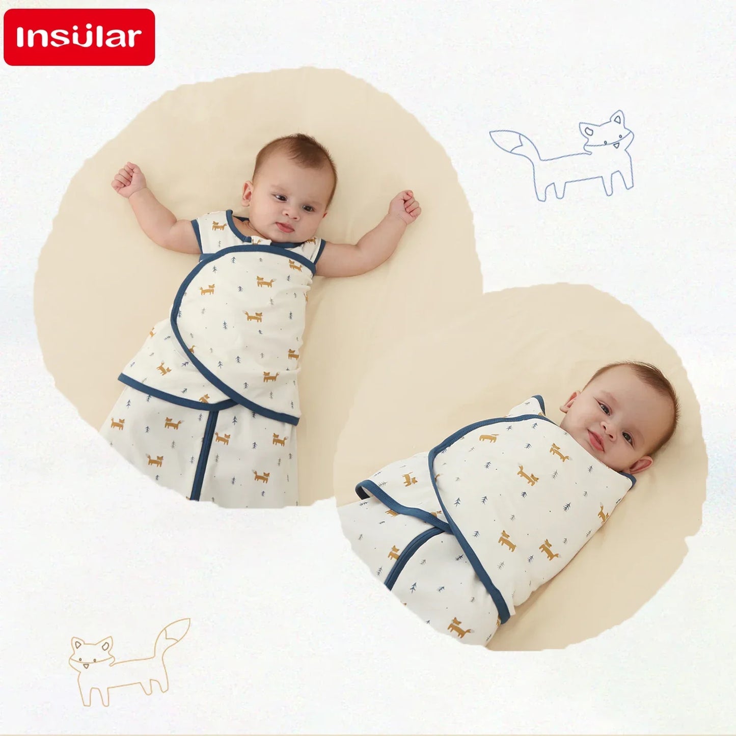 Baby Sleeping Bag For Newborn Summer Thin Soft Cotton Boys Girls Wrap