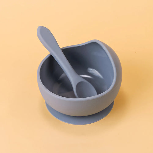 2PC Silicone Sucker Bowl Feeding Tableware for Infant and Young
