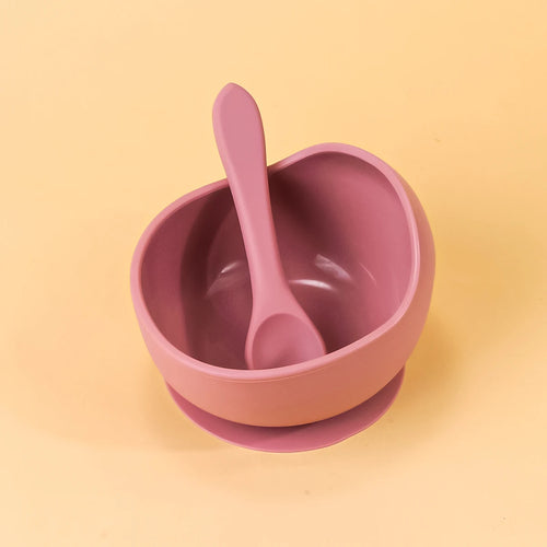 2PC Silicone Sucker Bowl Feeding Tableware for Infant and Young