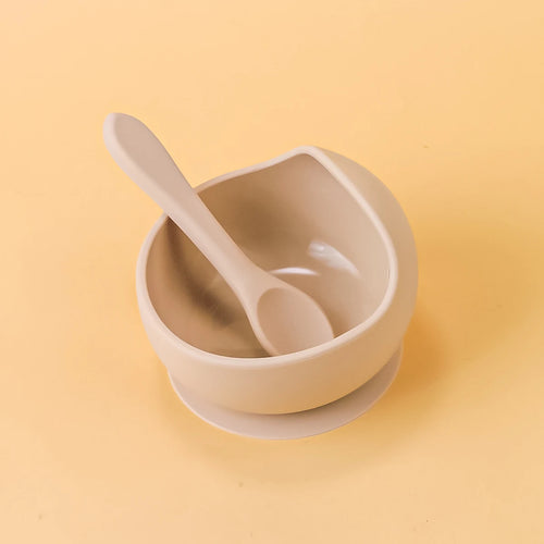 2PC Silicone Sucker Bowl Feeding Tableware for Infant and Young