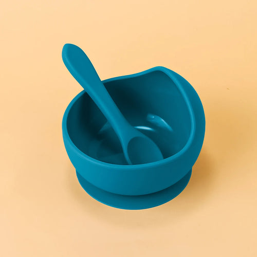 2PC Silicone Sucker Bowl Feeding Tableware for Infant and Young