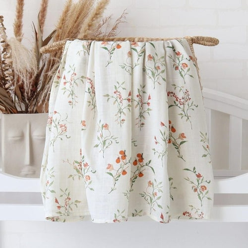 Bamboo Muslin Cotton Baby Blankets Newborn Infant | Bamboo Muslin