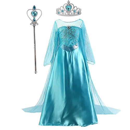 Elsa Dress for Girls 3-10 Yrs Birthday Role Elsa Princess Dress For