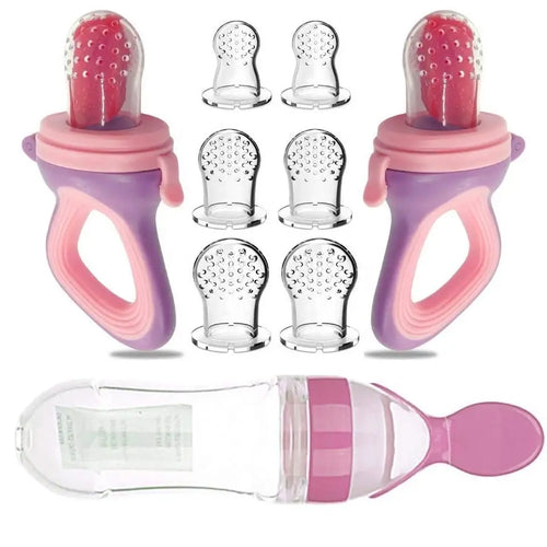 Squeezing Feeding Bottle Cup Silicone Newborn Baby Pacifier Training