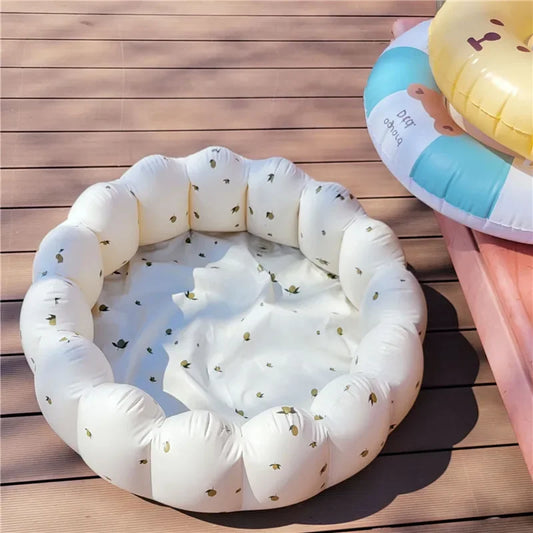 Baby shower basin, baby folding inflatable learning seat,
