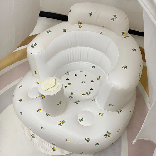 Baby Inflatable Sofa Children Puff Portable Bath Chairs PVC
