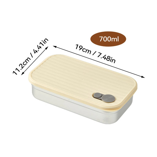 WORTHBUY Portable 304 Stainless Steel Lunch Box For Kids Students