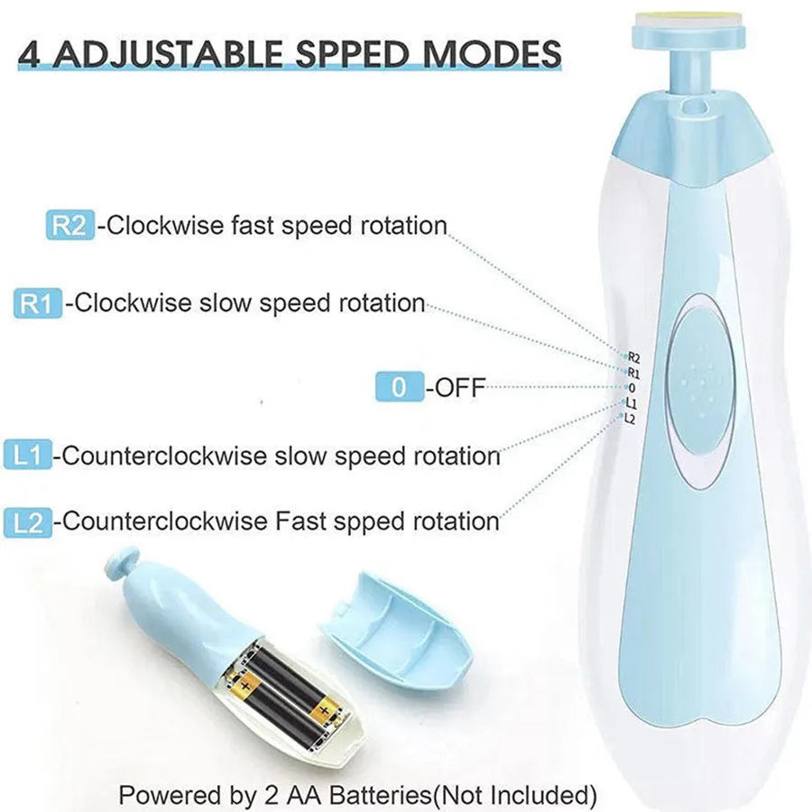 Baby Electric Nail Trimmer Kid Nail Polisher Tool Baby Care