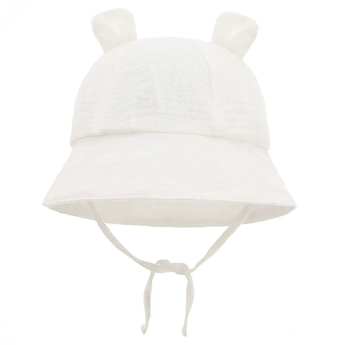 Muslin Cotton Baby Hat Summer Infant Cap Soft Baby Sun Hats Panama for