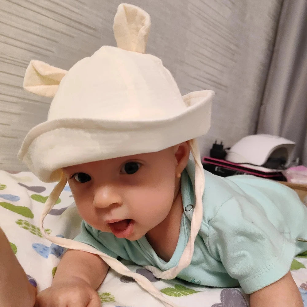 Muslin Cotton Baby Hat Summer Infant Cap Soft Baby Sun Hats Panama for