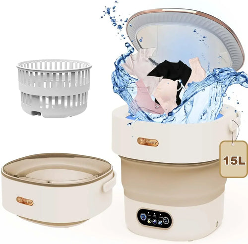 15L Foldable Washing Machine with Spin Dryer  Apartments Travel