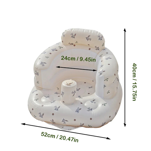 Infant Shining Baby Inflatable Sofa Children Puff Portable Bath Chairs