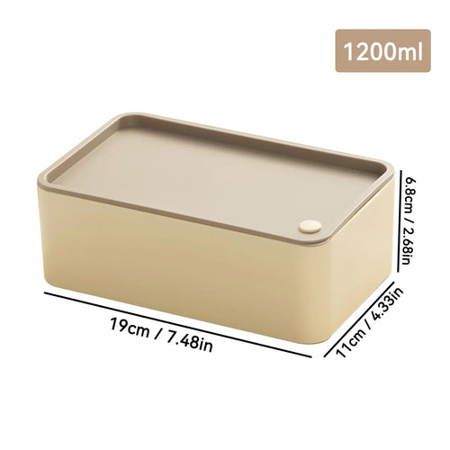 WORTHBUY Plastic Lunch Box Picnic Portable Sealed Bento Boxes With