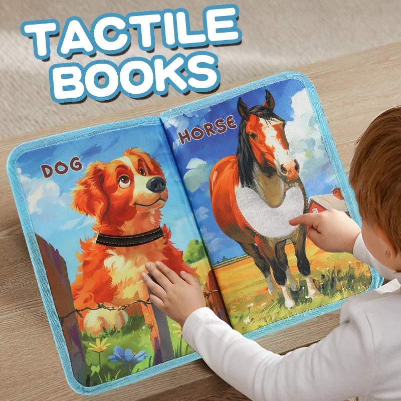 Montessori Baby Book Toy Early Education Soft Cloth Book Early