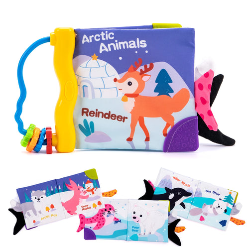 3D Animal Tail Cloth Book Soft Baby Cloth Book Newborn Montessori