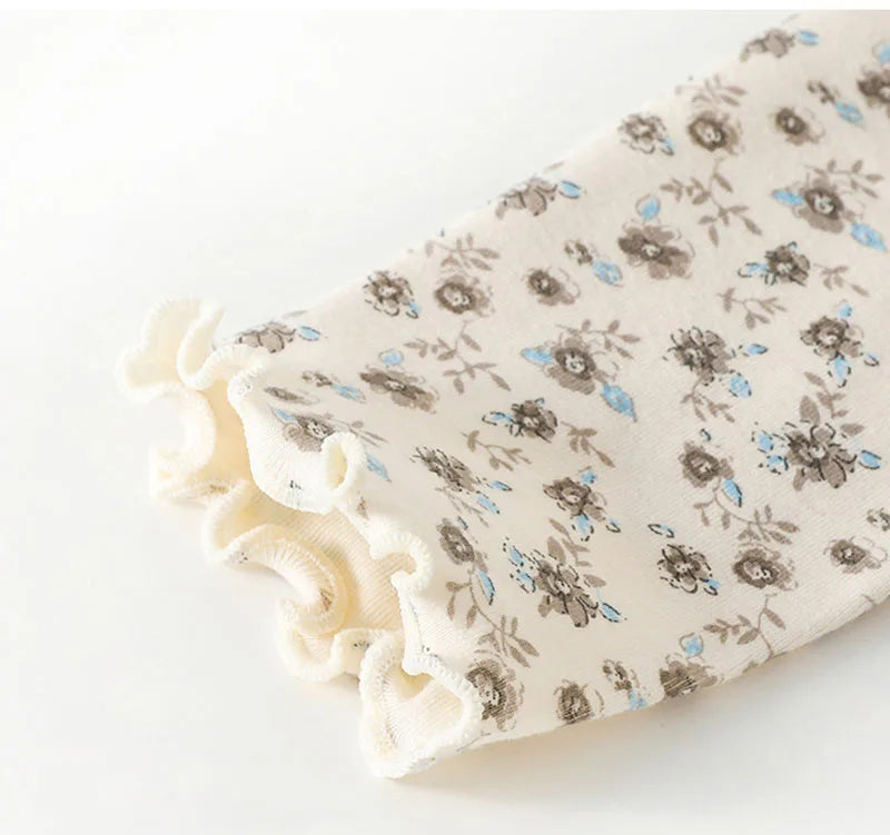 2025 Korean Trendy Infant Girls Clothes Set 0-4Y Cute Floral Boneless