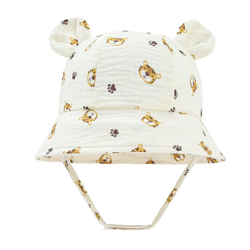 Muslin Cotton Baby Hat Summer Infant Cap Soft Baby Sun Hats Panama for
