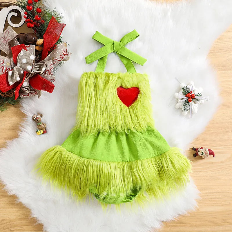 2023-08-02 Lioraitiin 0-24M Baby Girl Christmas Bodysuit Sleeveless