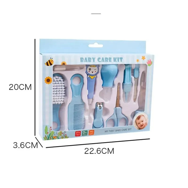 10PCS/Set Baby Health Care Kit Kids Nail Hair Health Care Thermometer