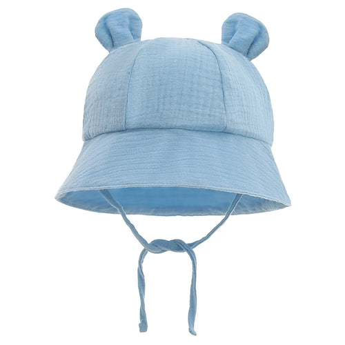 Muslin Cotton Baby Hat Summer Infant Cap Soft Baby Sun Hats Panama for