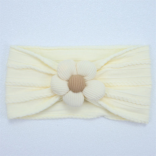 New Flower Nylon Girl Hairband Elastic Soft Baby Headband for Children