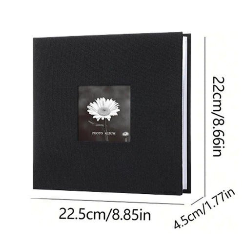 Linen Cover Photo Album 6Inch 200 Sheets Photo Album With Pockets for